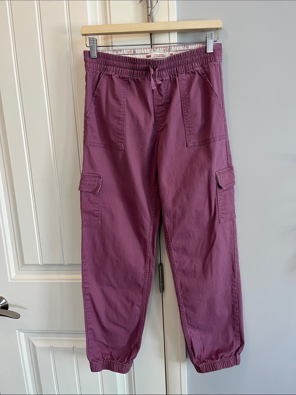 Levis Cargo Jogger Pants in Plum 16